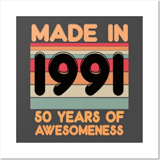 Made In 1991 Posters and Art